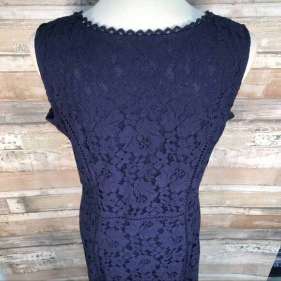 NWOT Isaac Mizrahi Live! Petite Hi-Low Lace Maxi Dress | Size LP - Picture 4 of 15